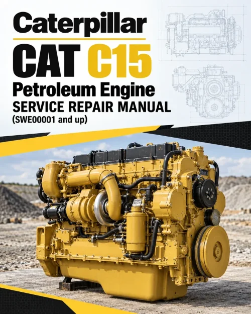 Caterpillar CAT C15 Petroleum Engine Service Repair Manual (SWE00001 and up)