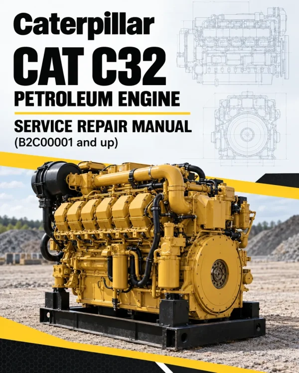 Caterpillar CAT C32 Petroleum Engine Service Repair Manual (B2C00001 and up)