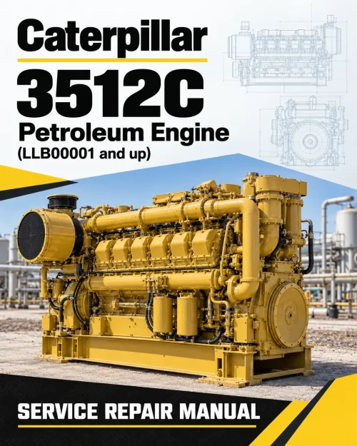 Caterpillar CAT 3512C Petroleum Engine Service Repair Manual (LLB00001 and up)