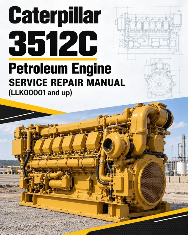 Caterpillar CAT 3512C Petroleum Engine Service Repair Manual (LLK00001 and up)