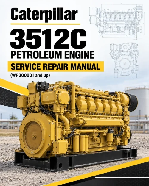 Caterpillar CAT 3512C Petroleum Engine Service Repair Manual (WF300001 and up)