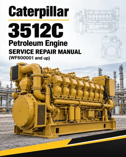 Caterpillar CAT 3512C Petroleum Engine Service Repair Manual (WF600001 and up)