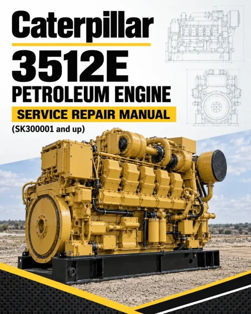 Caterpillar CAT 3512E Petroleum Engine Service Repair Manual (SK300001 and up)