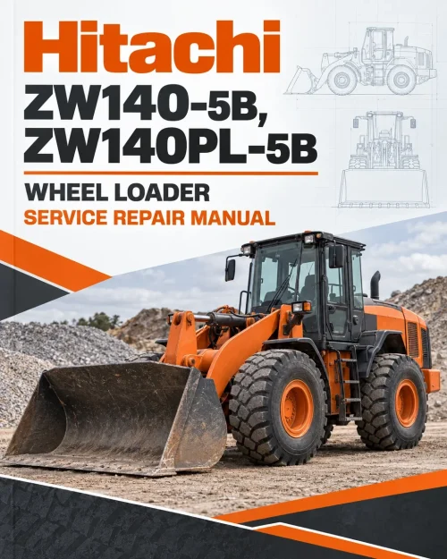 Hitachi ZW140-5B, ZW140PL-5B Wheel Loader Service Repair Manual Hitachi ZW140-5B, ZW140PL-5B Wheel Loader Service Repair Manual