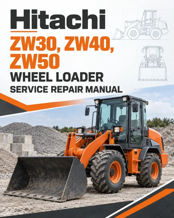Hitachi ZW30, ZW40, ZW50 Wheel Loader Service Repair Manual