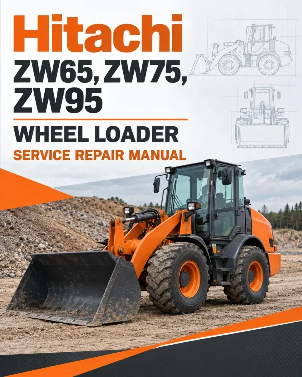 Hitachi ZW65, ZW75, ZW95 Wheel Loader Service Repair Manual Hitachi ZW65, ZW75, ZW95 Wheel Loader Service Repair Manual