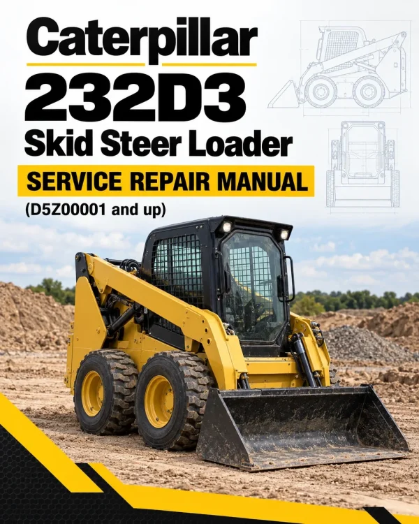 Caterpillar CAT 232D3 Skid Steer Loader Service Repair Manual (D5Z00001 and up) Caterpillar CAT 232D3 Skid Steer Loader Service Repair Manual (D5Z00001 and up)