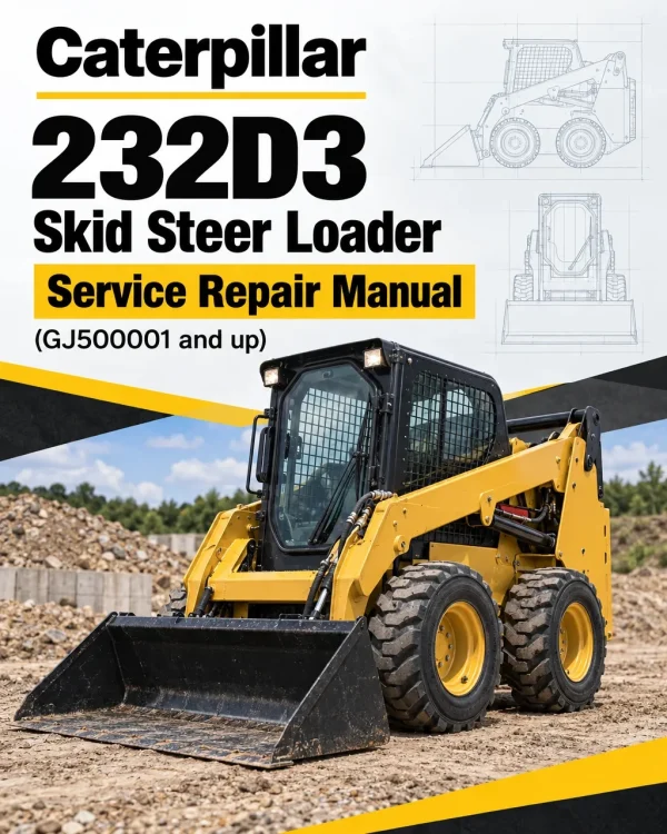 Caterpillar CAT 232D3 Skid Steer Loader Service Repair Manual (GJ500001 and up)