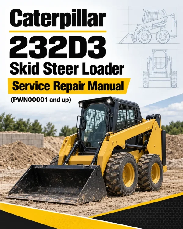 Caterpillar CAT 232D3 Skid Steer Loader Service Repair Manual (PWN00001 and up) Caterpillar CAT 232D3 Skid Steer Loader Service Repair Manual (PWN00001 and up)