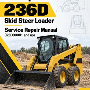 Caterpillar CAT 236D Skid Steer Loader Service Repair Manual (K2D00001 and up)
