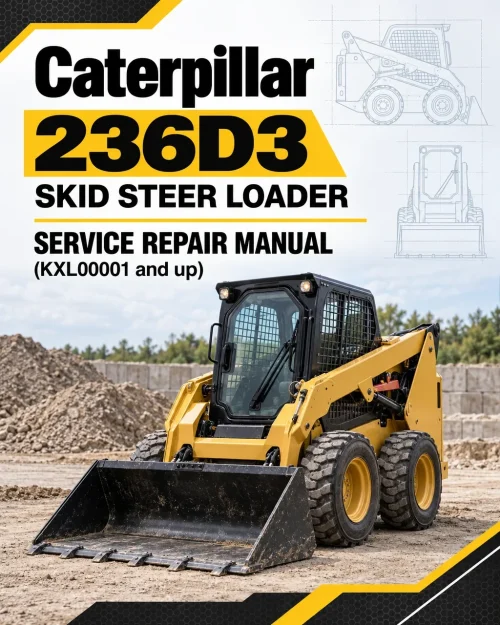 Caterpillar CAT 236D3 Skid Steer Loader Service Repair Manual (KXL00001 and up) Caterpillar CAT 236D3 Skid Steer Loader Service Repair Manual (KXL00001 and up)