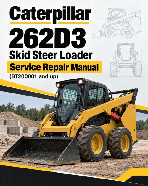 Caterpillar CAT 262D3 Skid Steer Loader Service Repair Manual (BT200001 and up)