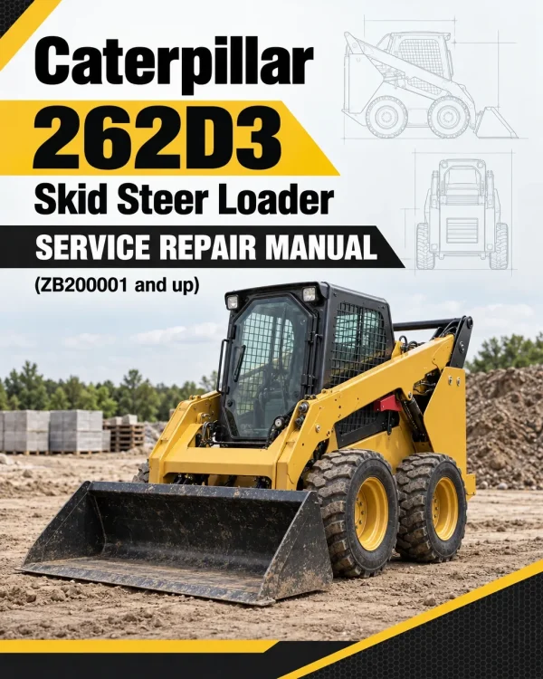 Caterpillar CAT 262D3 Skid Steer Loader Service Repair Manual (ZB200001 and up)