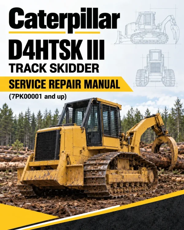 Caterpillar CAT D4HTSK III Track Skidder Service Repair Manual (7PK00001 and up)