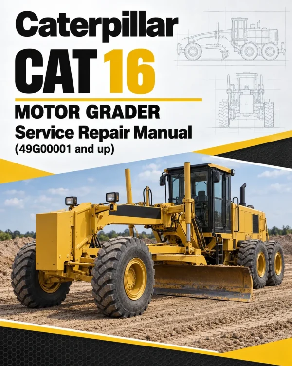 Caterpillar CAT 16 Motor Grader Service Repair Manual (49G00001 and up)