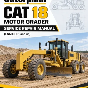 Caterpillar CAT 18 Motor Grader Service Repair Manual (EN600001 and up)