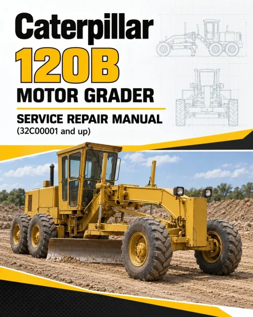 Caterpillar CAT 120B Motor Grader Service Repair Manual (32C00001 and up)
