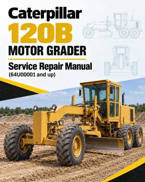 Caterpillar CAT 120B Motor Grader Service Repair Manual (64U00001 and up)