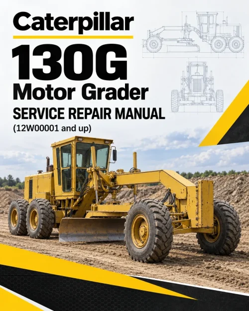 Caterpillar CAT 130G Motor Grader Service Repair Manual (12W00001 and up)
