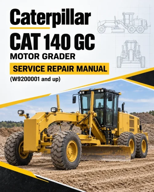 Caterpillar CAT 140 GC Motor Grader Service Repair Manual (W9200001 and up)