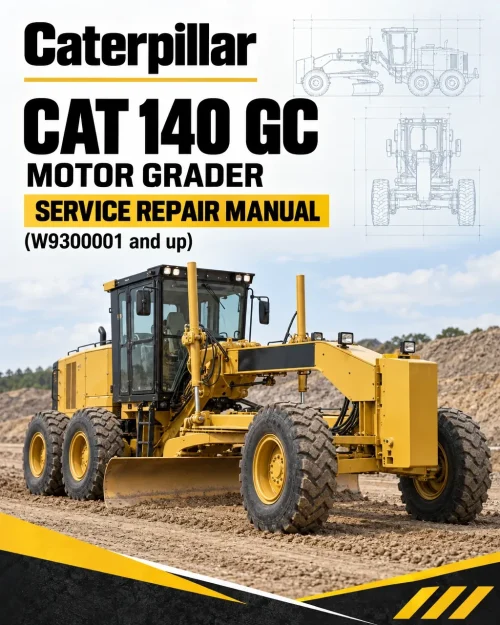 Caterpillar CAT 140 GC Motor Grader Service Repair Manual (W9300001 and up)