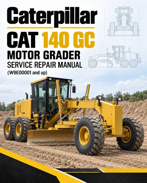 Caterpillar CAT 140 GC Motor Grader Service Repair Manual (W9E00001 and up)