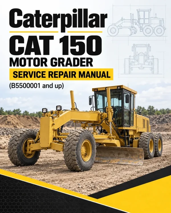 Caterpillar CAT 150 Motor Grader Service Repair Manual (B5500001 and up)