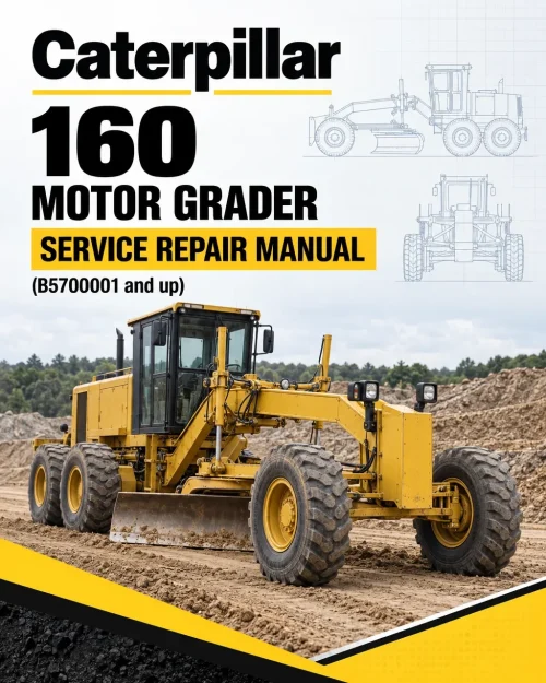 Caterpillar CAT 160 Motor Grader Service Repair Manual (B5700001 and up) Caterpillar CAT 160 Motor Grader Service Repair Manual (B5700001 and up)
