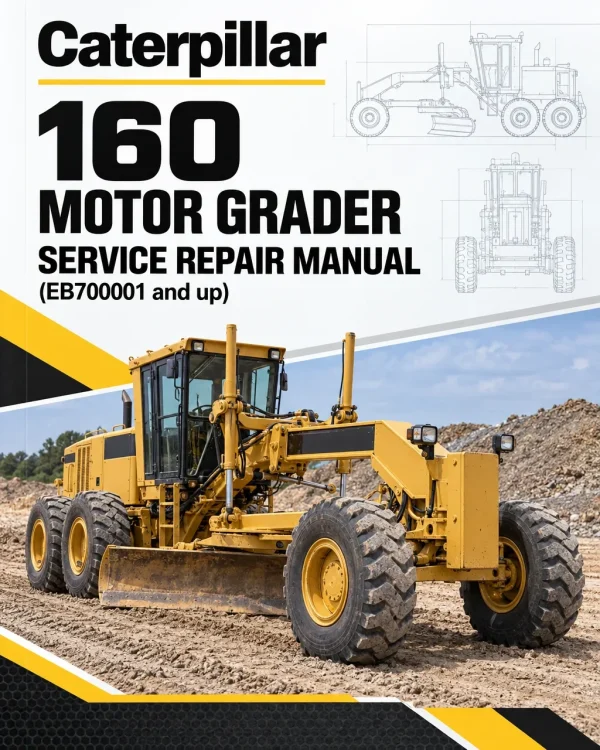 Caterpillar CAT 160 Motor Grader Service Repair Manual (EB700001 and up)