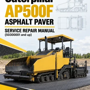 Caterpillar CAT AP500F Asphalt Paver Service Repair Manual (50300001 and up)