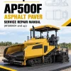 Caterpillar CAT AP500F Asphalt Paver Service Repair Manual (AF500001 and up)