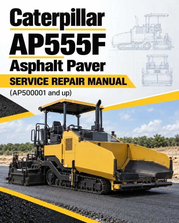 Caterpillar CAT AP555F Asphalt Paver Service Repair Manual (AP500001 and up)