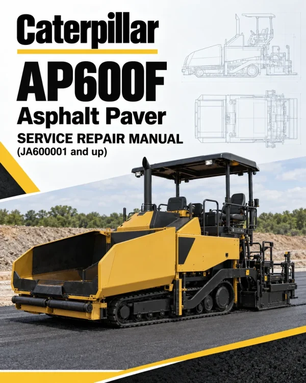 Caterpillar CAT AP600F Asphalt Paver Service Repair Manual (JA600001 and up)