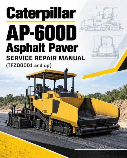 Caterpillar CAT AP-600D Asphalt Paver Service Repair Manual (TFZ00001 and up)
