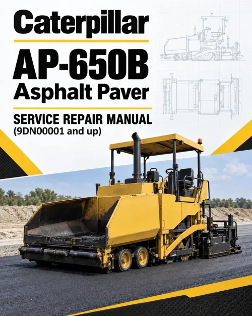 Caterpillar CAT AP-650B Asphalt Paver Service Repair Manual (9DN00001 and up)