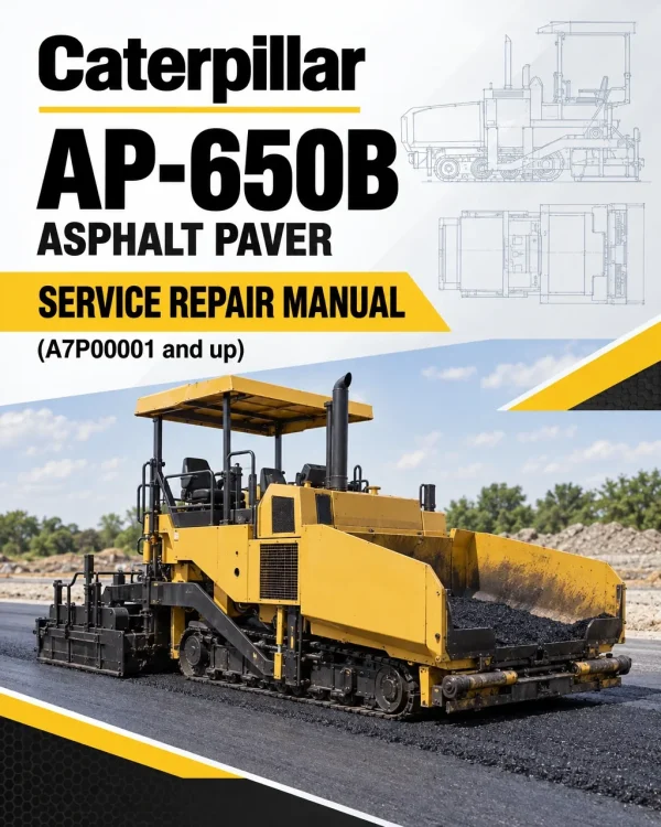 Caterpillar CAT AP-650B Asphalt Paver Service Repair Manual (A7P00001 and up) Caterpillar CAT AP-650B Asphalt Paver Service Repair Manual (A7P00001 and up)