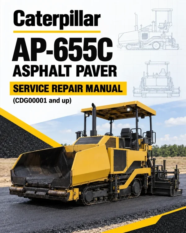 Caterpillar CAT AP-655C Asphalt Paver Service Repair Manual (CDG00001 and up)