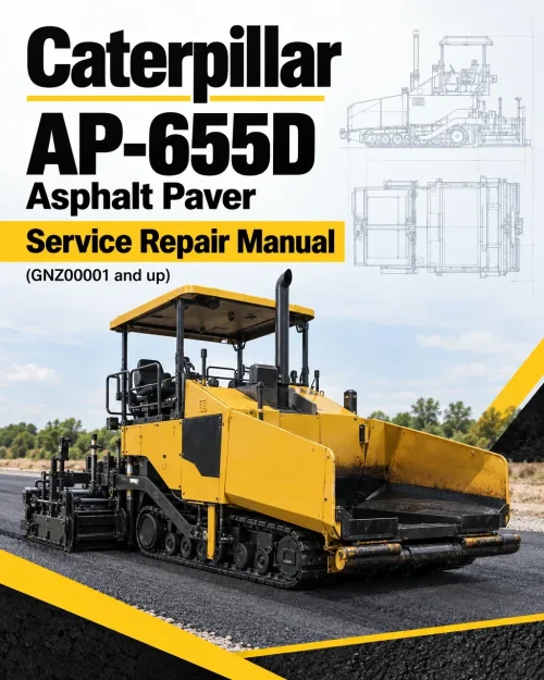 Caterpillar CAT AP-655D Asphalt Paver Service Repair Manual (GNZ00001 and up)