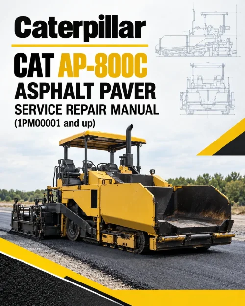 Caterpillar CAT AP-800C Asphalt Paver Service Repair Manual (1PM00001 and up)