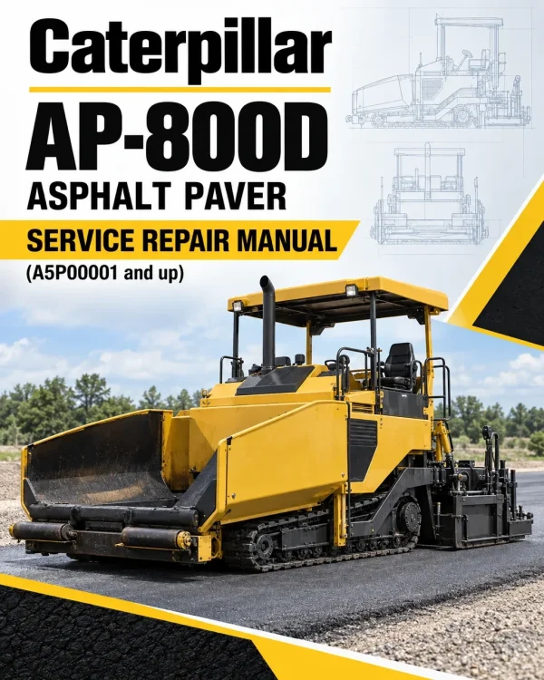Caterpillar CAT AP-800D Asphalt Paver Service Repair Manual (A5P00001 and up)