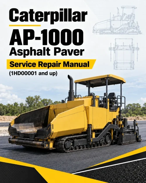 Caterpillar CAT AP-1000 Asphalt Paver Service Repair Manual (1HD00001 and up) Caterpillar CAT AP-1000 Asphalt Paver Service Repair Manual (1HD00001 and up)