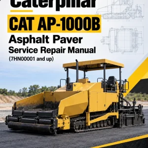 Caterpillar CAT AP-1000B Asphalt Paver Service Repair Manual (7HN00001 and up)