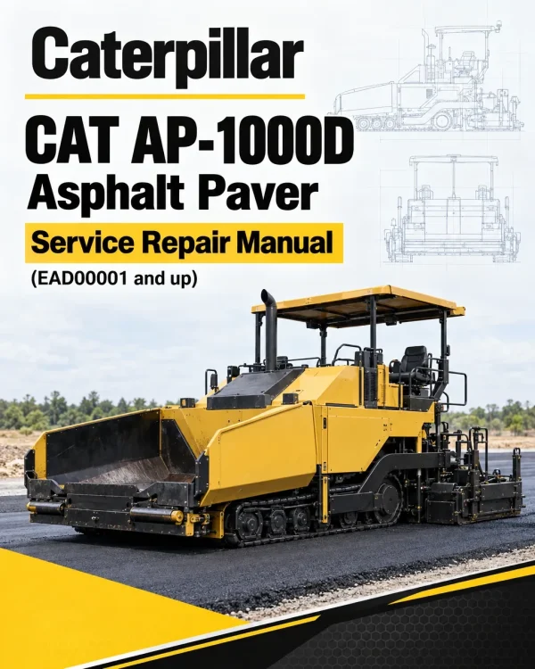 Caterpillar CAT AP-1000D Asphalt Paver Service Repair Manual (EAD00001 and up)