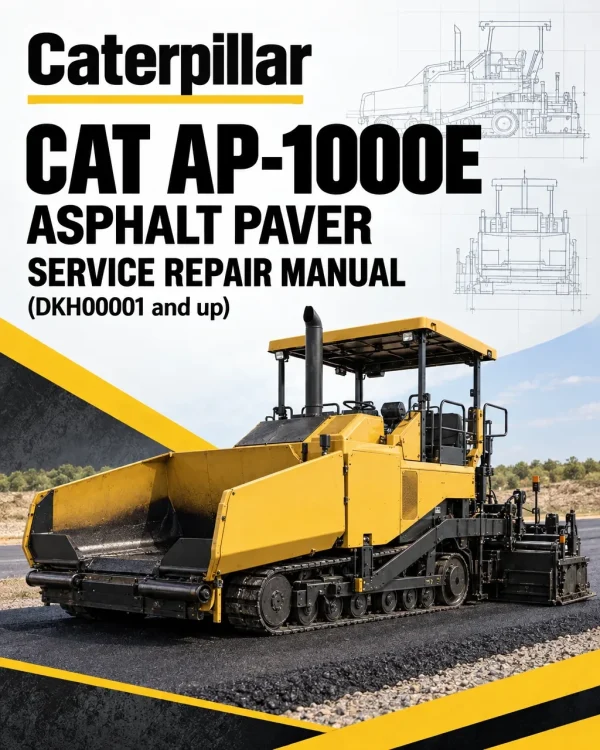 Caterpillar CAT AP-1000E Asphalt Paver Service Repair Manual (DKH00001 and up)