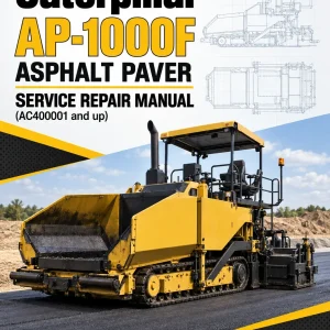 Caterpillar CAT AP-1000F Asphalt Paver Service Repair Manual (AC400001 and up) Caterpillar CAT AP-1000F Asphalt Paver Service Repair Manual (AC400001 and up)