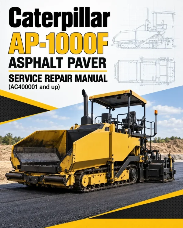 Caterpillar CAT AP-1000F Asphalt Paver Service Repair Manual (AC400001 and up)