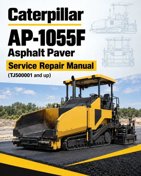 Caterpillar CAT AP-1055F Asphalt Paver Service Repair Manual (TJ500001 and up)