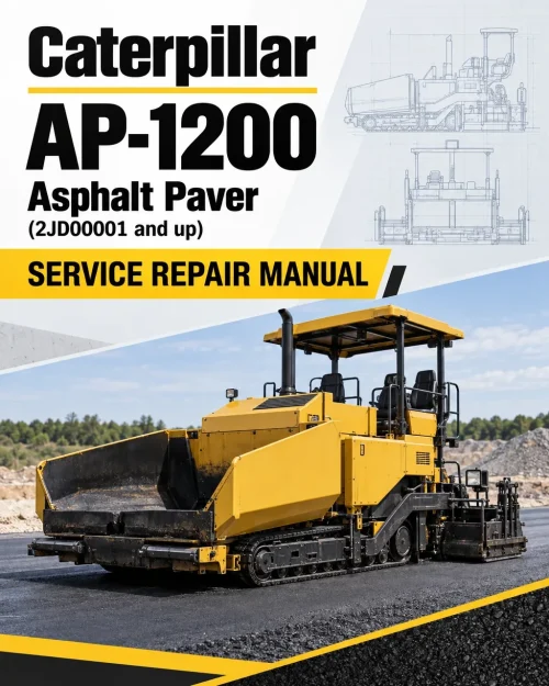 Caterpillar CAT AP-1200 Asphalt Paver Service Repair Manual (2JD00001 and up)