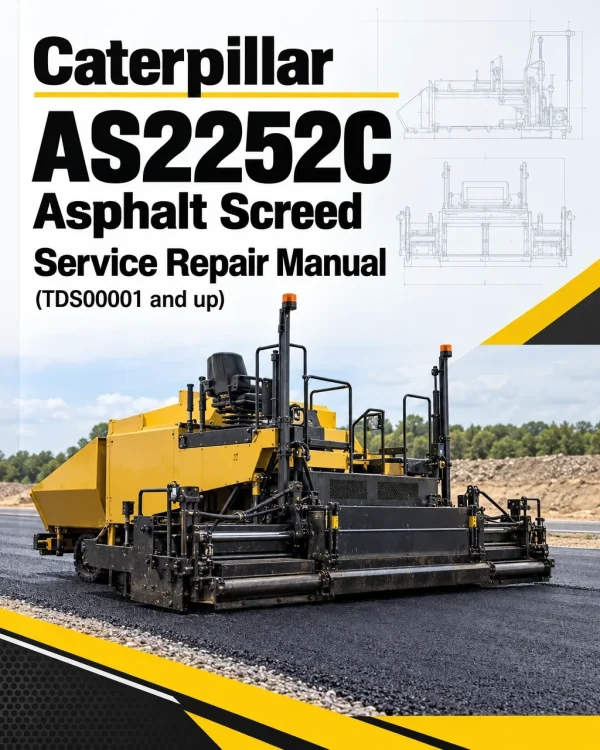 Caterpillar CAT AS2252C Asphalt Screed Service Repair Manual (TDS00001 and up)