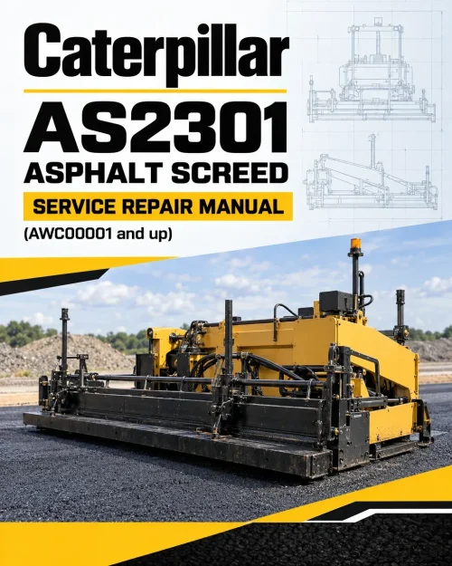 Caterpillar CAT AS2301 Asphalt Screed Service Repair Manual (AWC00001 and up)